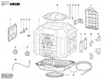 Bosch 3 601 D29 770 GML 20 Radio Box 230 V / GB Spare Parts GML20